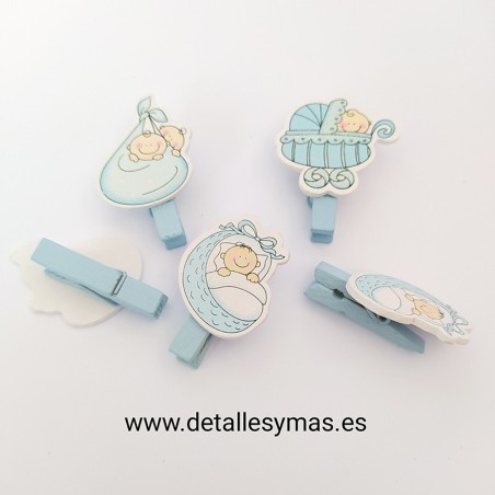 Pinza porta  fotos bebes niño