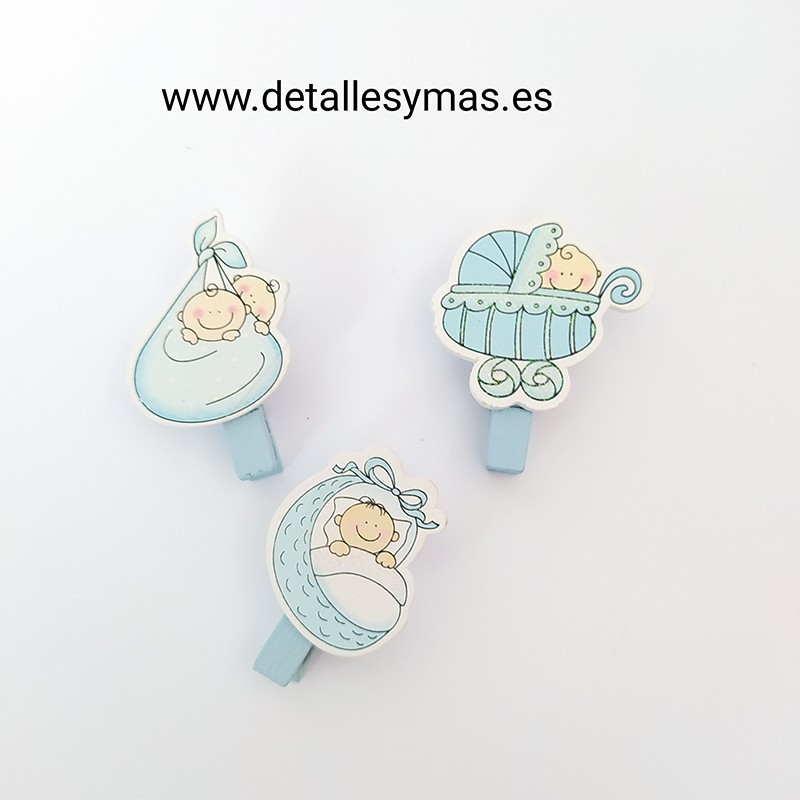 Pinza porta  fotos bebes niño