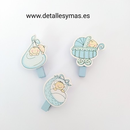 Pinza porta  fotos bebes niño