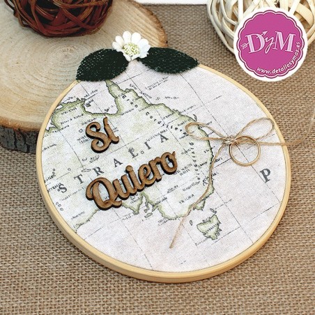 Bastidor Porta anillos Mapa Sidney