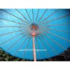Parasol Turquesa de papel .