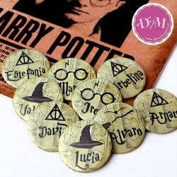 Chapas Harry Potter personalizadas