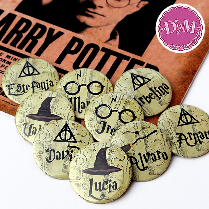 Chapas Harry Potter personalizadas - DETALLES, REGALOS Y MAS, S.L.