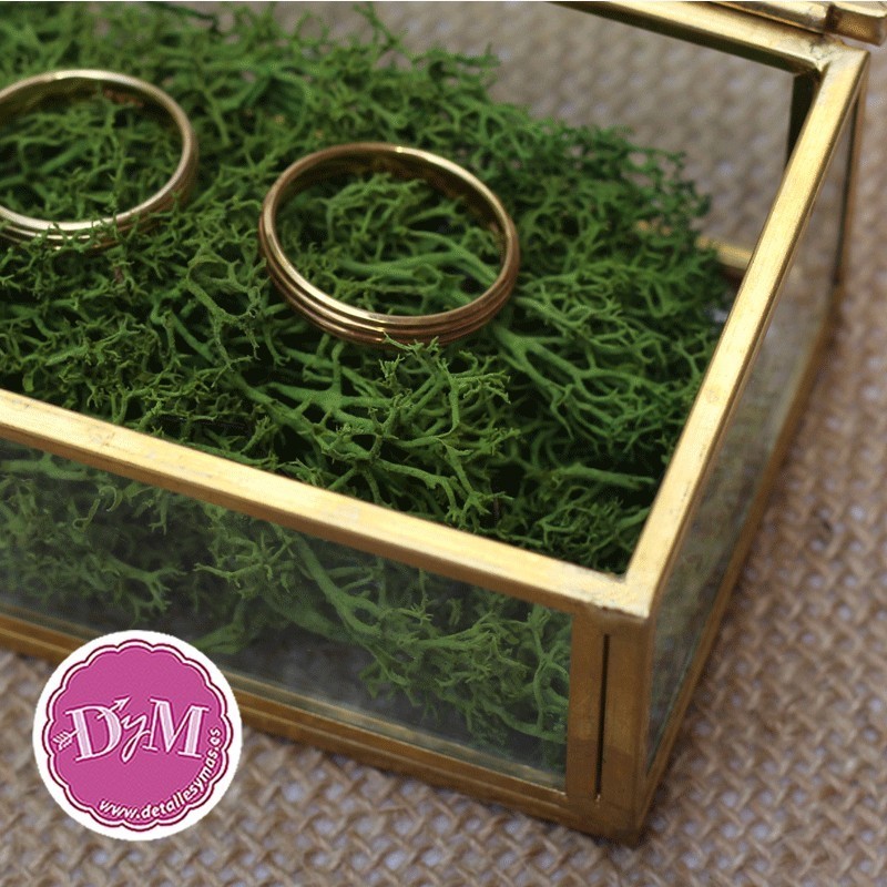 Caja porta anillos cristal