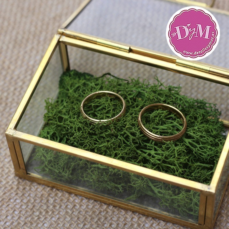 Caja porta anillos cristal