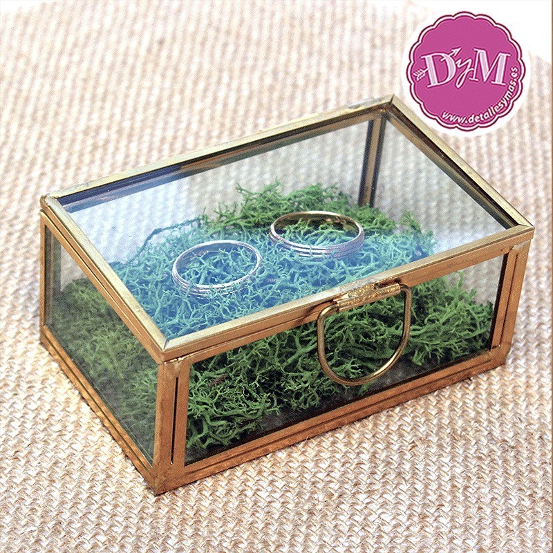 Caja porta anillos cristal
