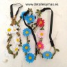 Diadema elástica margaritas