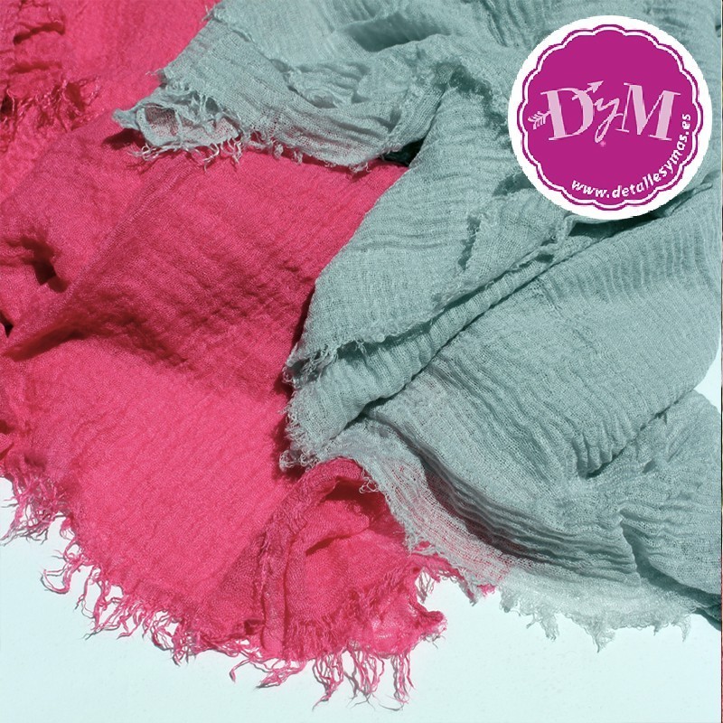 Pashminas Fruncidas con presentación