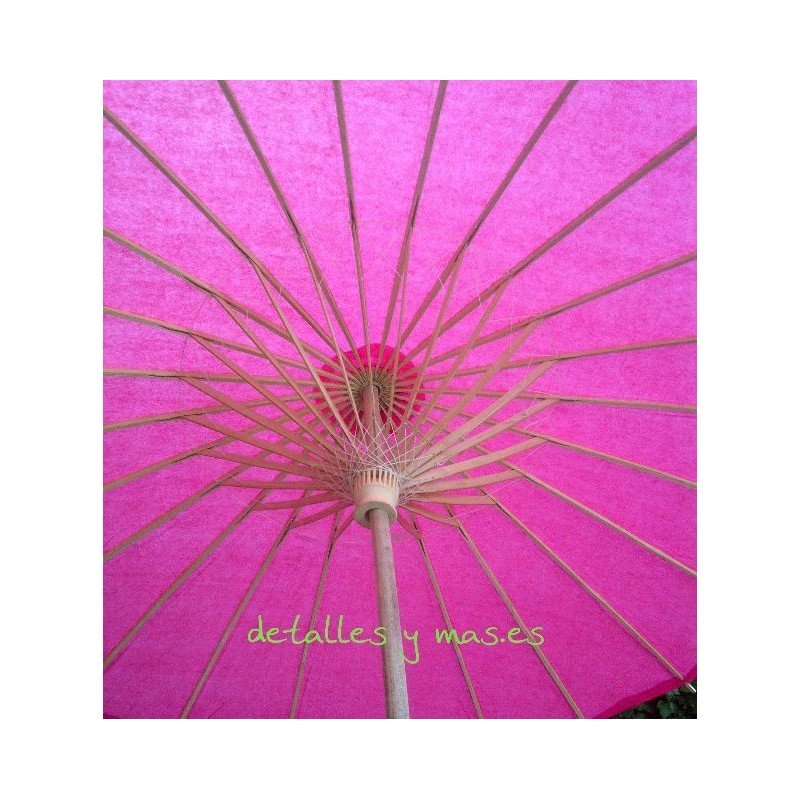 Parasol de papel en Fucsia 