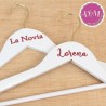 Percha personalizada Blanca