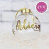 Bola de Navidad Personalizada transparente
