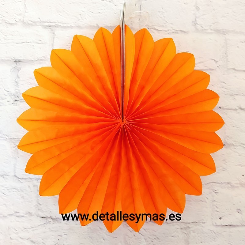 Abanico de papel de seda 25 cms