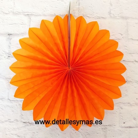 Abanico de papel de seda 25 cms