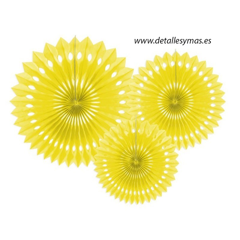 Abanicos de papel decoracion pack 12 uds.