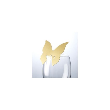 Marcasitios mariposa marfil. Pack 10 unidades