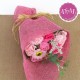 Ramo de flores de Jabón Rosa. Personalizado