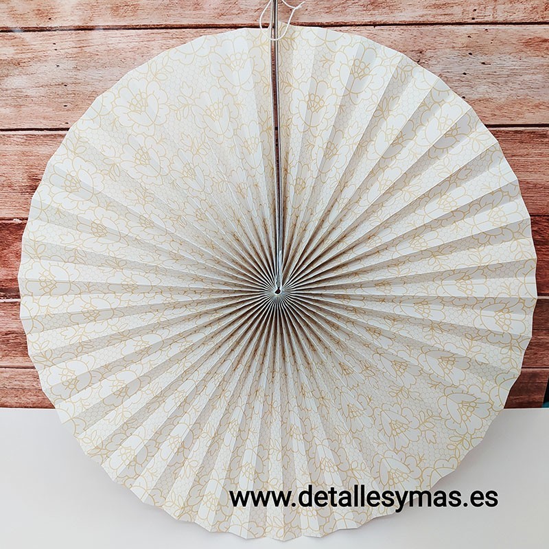 Abanicos de papel decoracion 36 cm