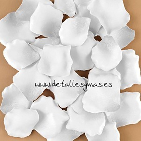 Pétalos de tela .Color blanco