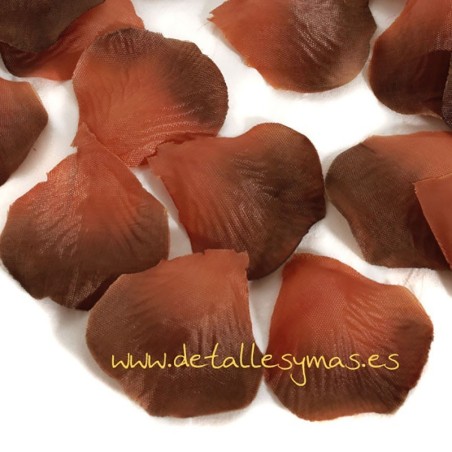 Pétalos de tela .Color Chocolate