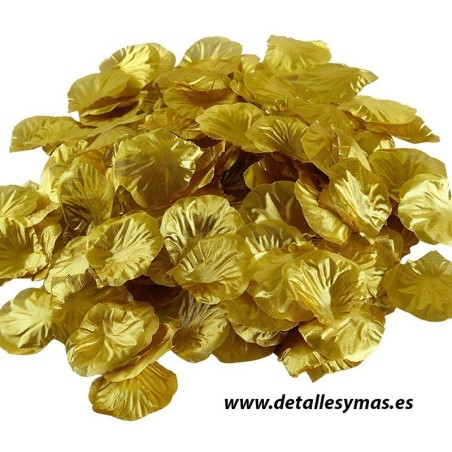 Pétalos de tela .Color Oro