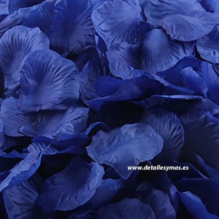 Pétalos de tela .Color Azul