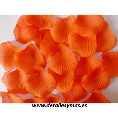 Pétalos de tela .Color Naranja