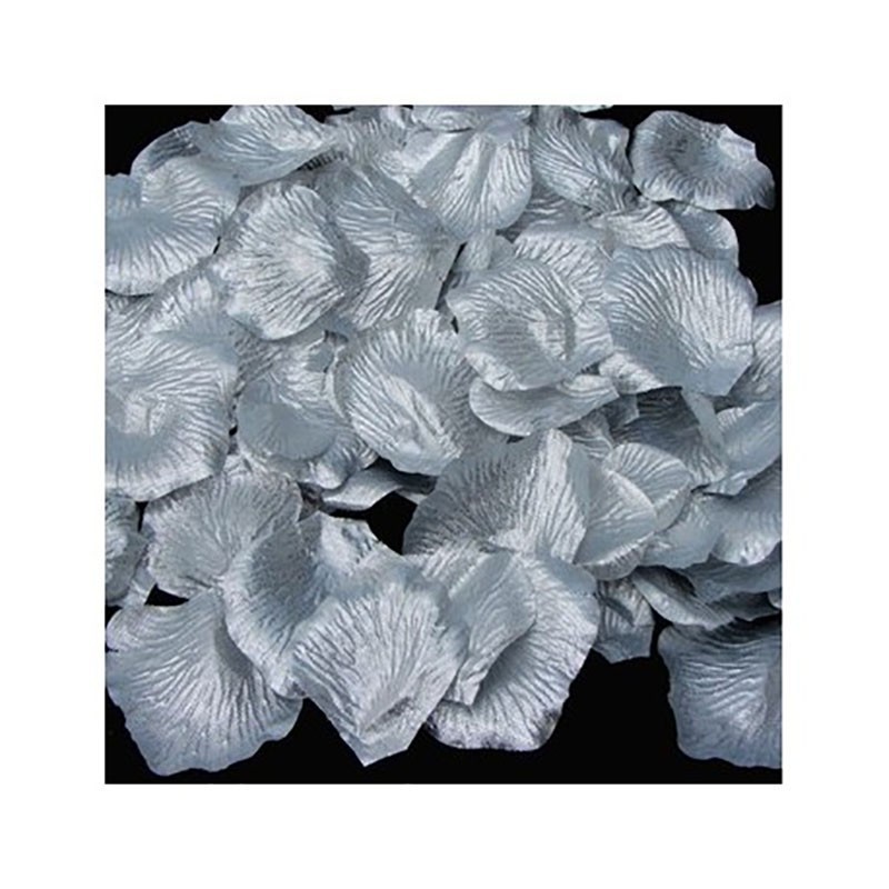 Pétalos de tela .Color Plata
