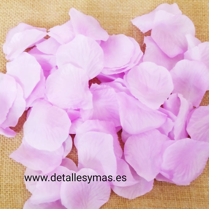 Pétalos de tela .Color Lila
