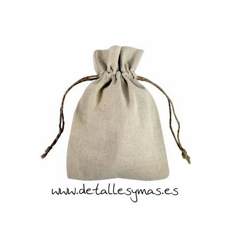 Bolsa de lino. 12 X 15CMS