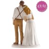 Figura de Novios Boda rústica