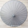 Parasol de papel Gris Plata . 84 cms