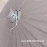 Parasol de papel Gris Plata . 84 cms