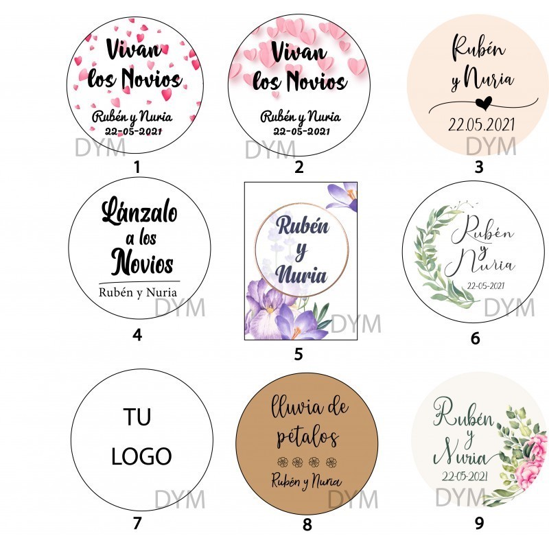 Bolsitas de pétalos Romance Personalizados