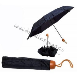 Paraguas plegable negro 