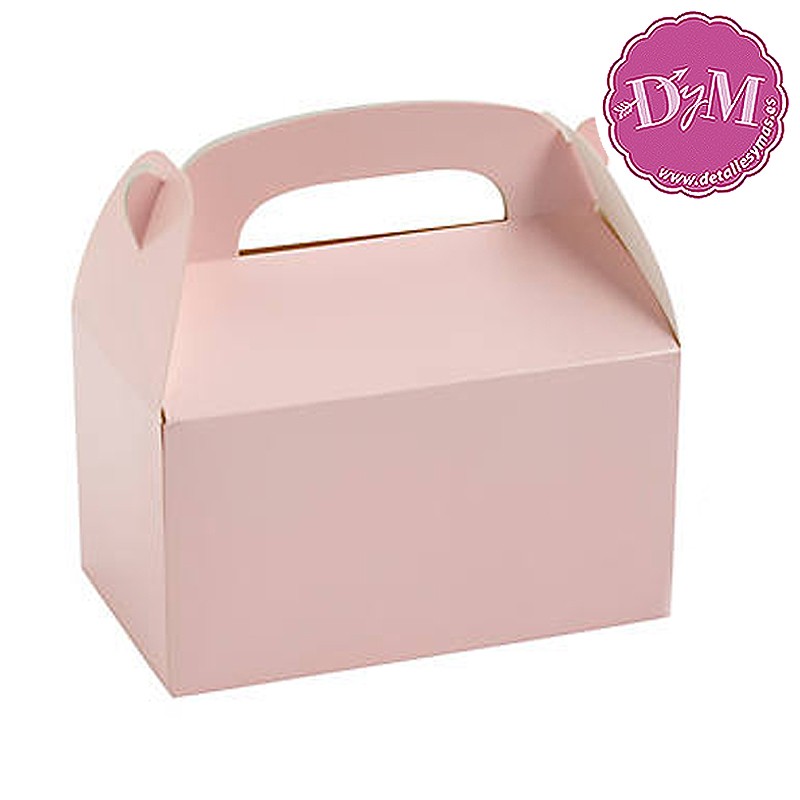 Caja pequeña de cartón rosa para chuches – Oomuombo