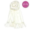 Pashmina Blanca de viscosa 100%