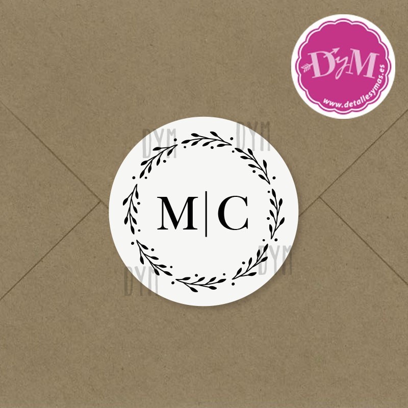 Adhesivo para boda Roma