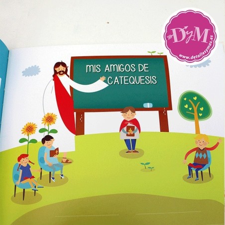 Libro de comunión con boli y bateria para niño